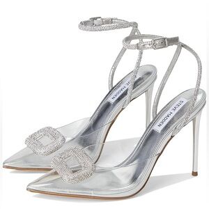 STEVE‎ MADDEN VIENNA SILVER
SPARKLE PUMPS SIZE 8